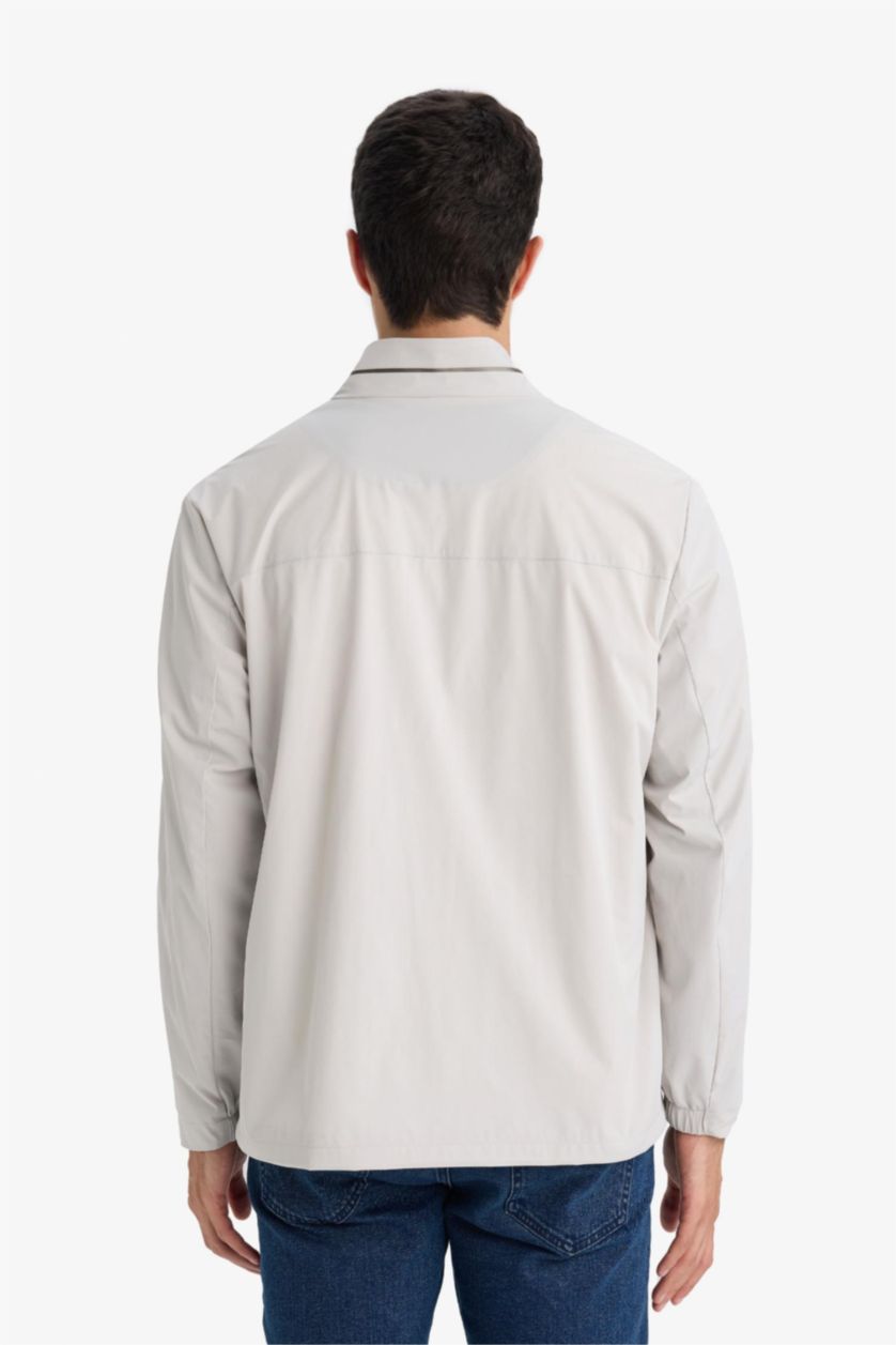 MAN Stone Regular Fit Turtle Neck Zip-Up Jacket