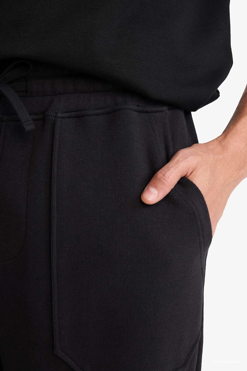 MAN Black Relax Fit Trousers