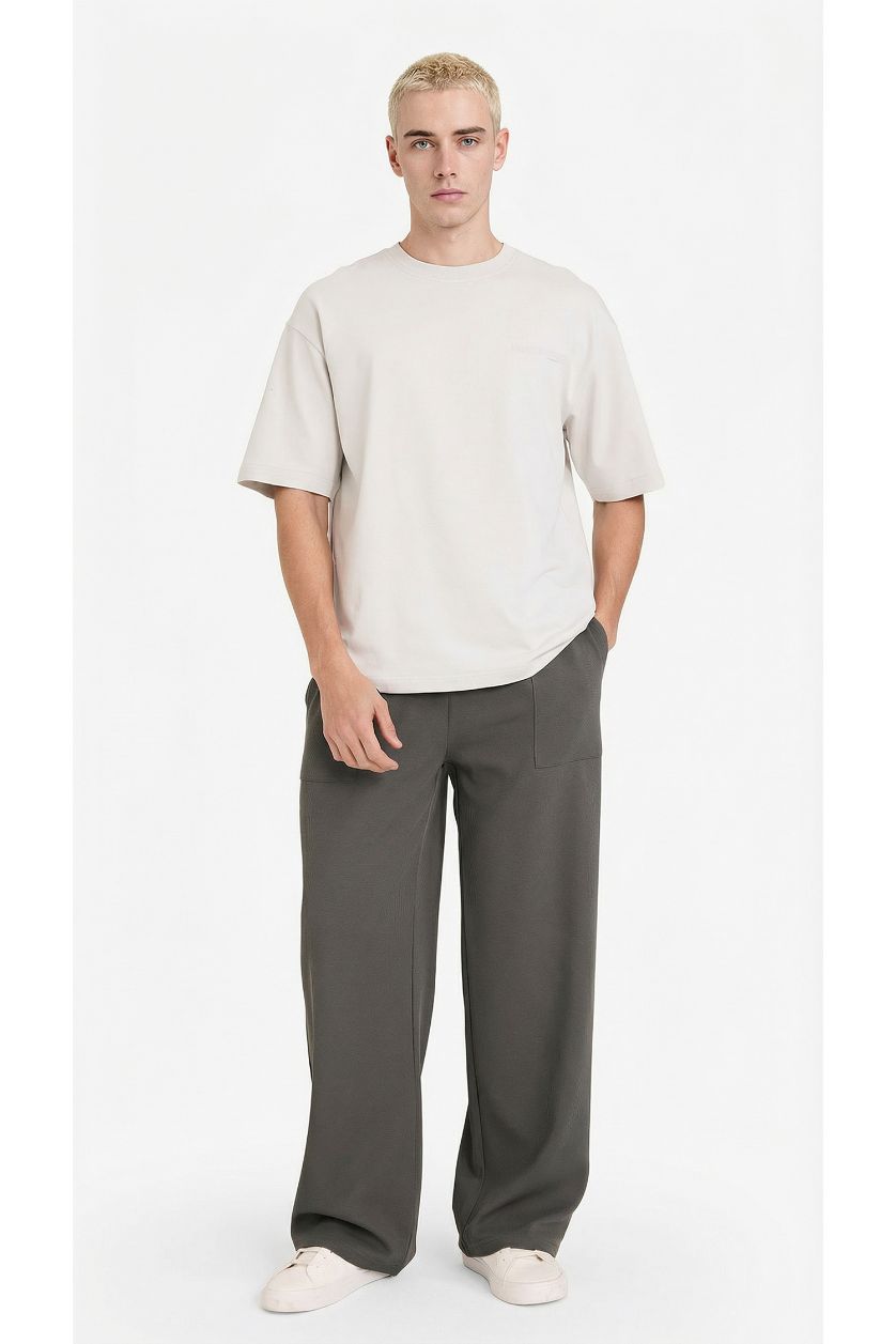 MAN Anthracite Wide Leg Trousers