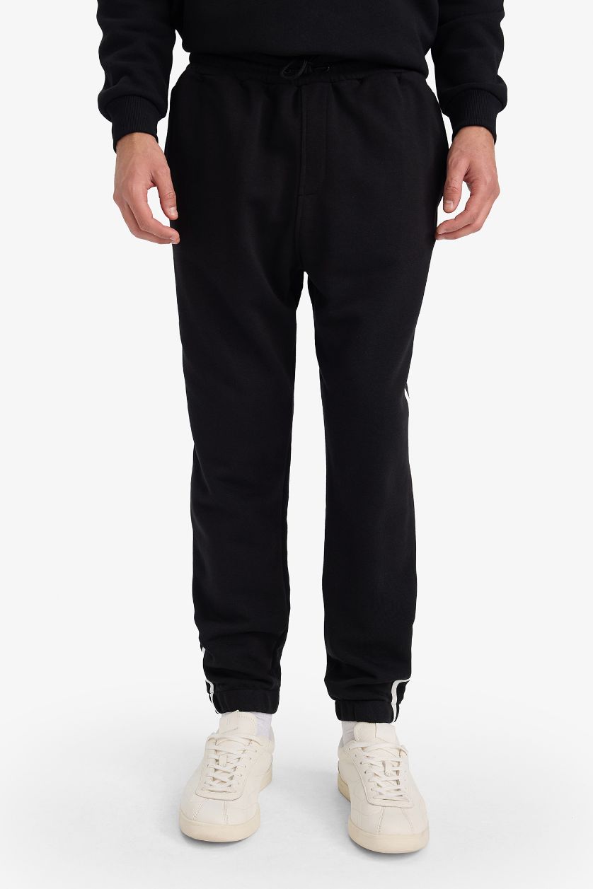 Erkek Siyah Regular Jogger Pantolon