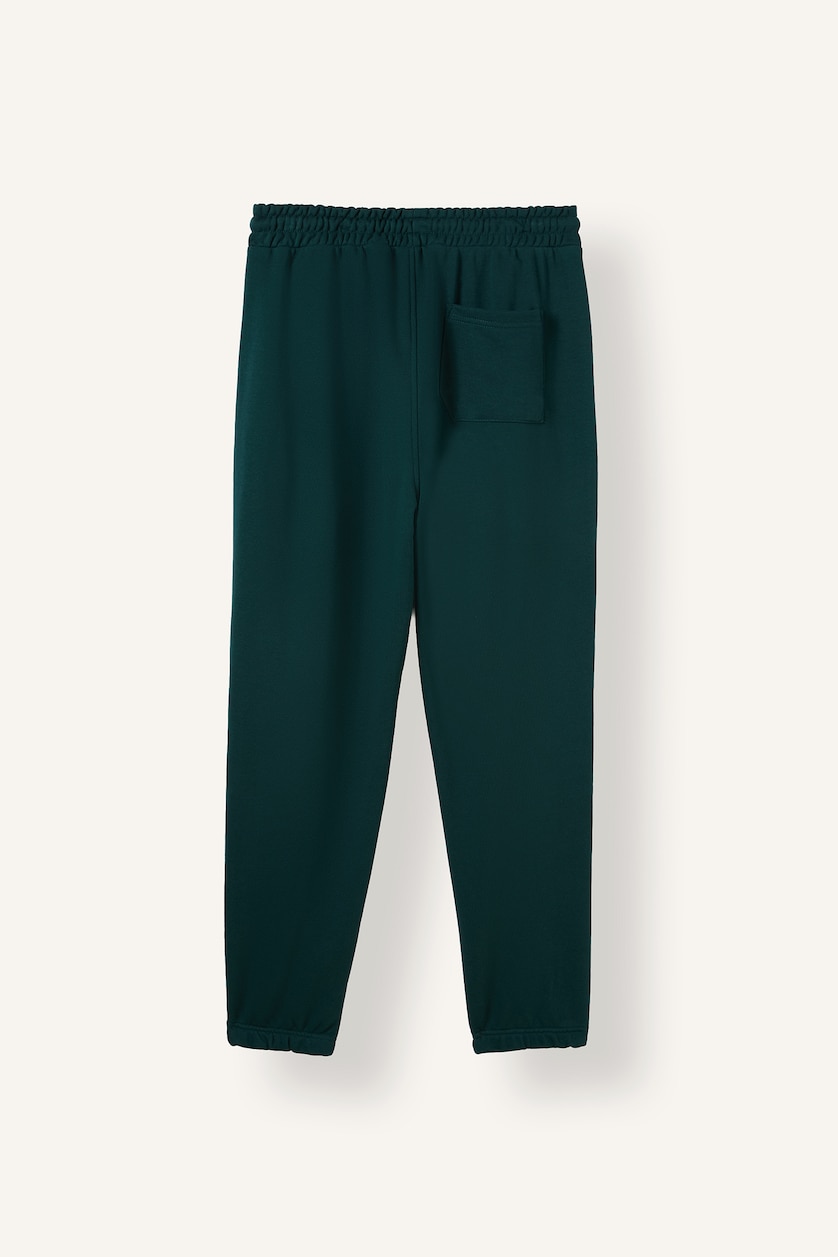 Erkek Koyu Yeşil Regular Jogger Pantolon