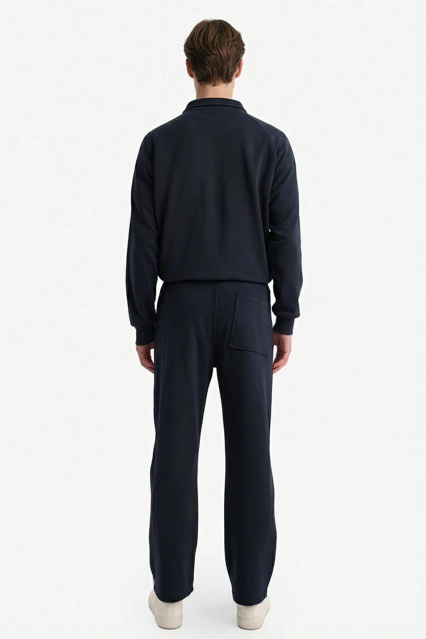 Erkek Lacivert Relax Fıt Pantolon