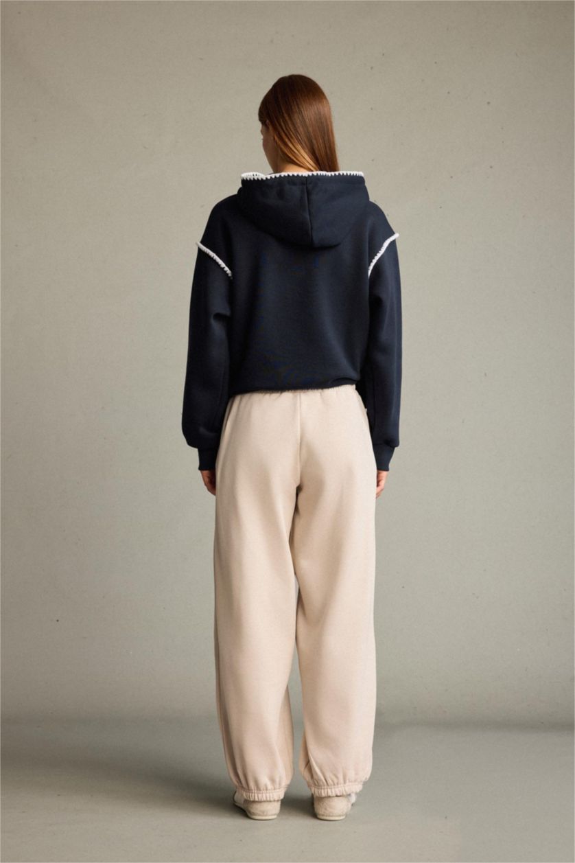 Женщины Бежевый Толстые спортивные брюки Coool джоггеры с завязками на талии