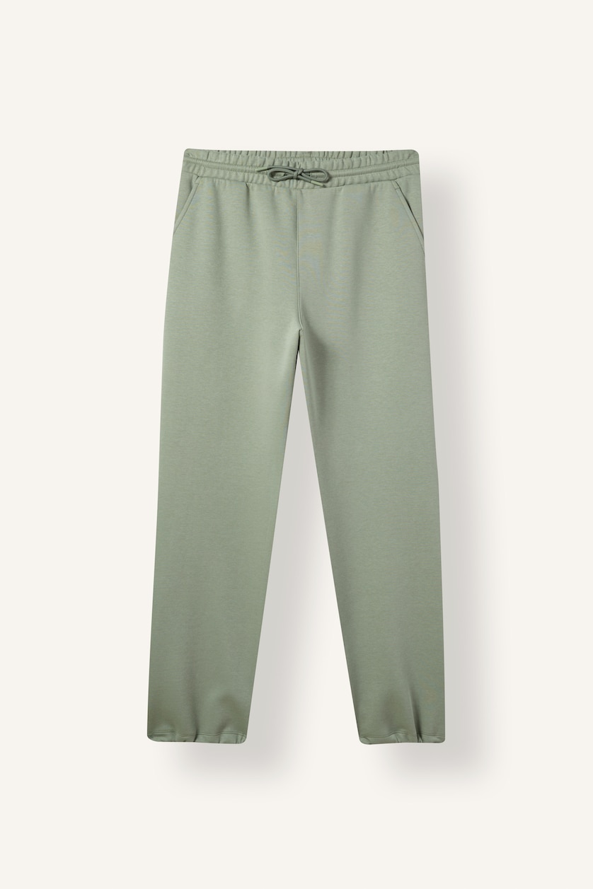 Men Light Khaki Relax Fit Elastic Waist Sweatpants