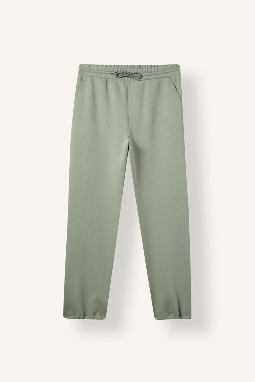 HOMME Kaki Clair Pantalon de survêtement à taille élastique Coupe décontractée