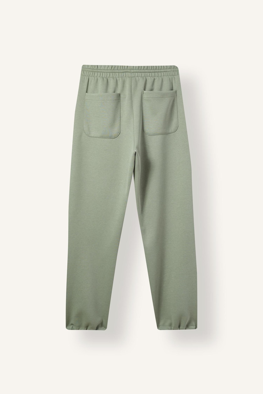 HOMME Kaki Clair Pantalon de survêtement à taille élastique Coupe décontractée