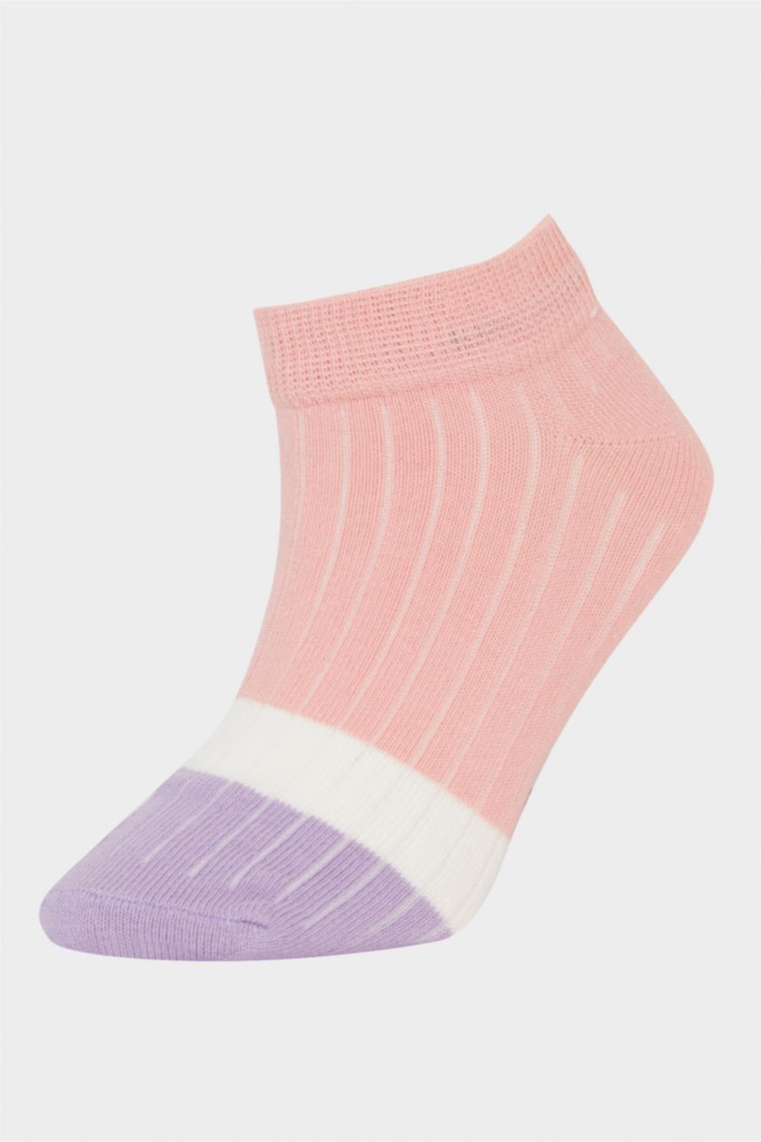 Kız Çocuk - Genç Kız Karma 3'lü Pamuklu Patik Çorap Kız Çocuk