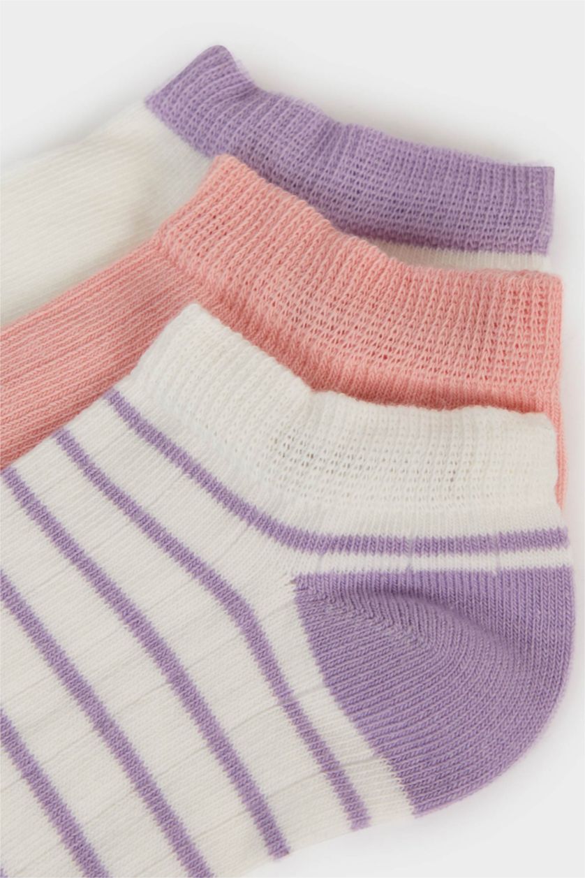 Kız Çocuk - Genç Kız Karma 3'lü Pamuklu Patik Çorap Kız Çocuk