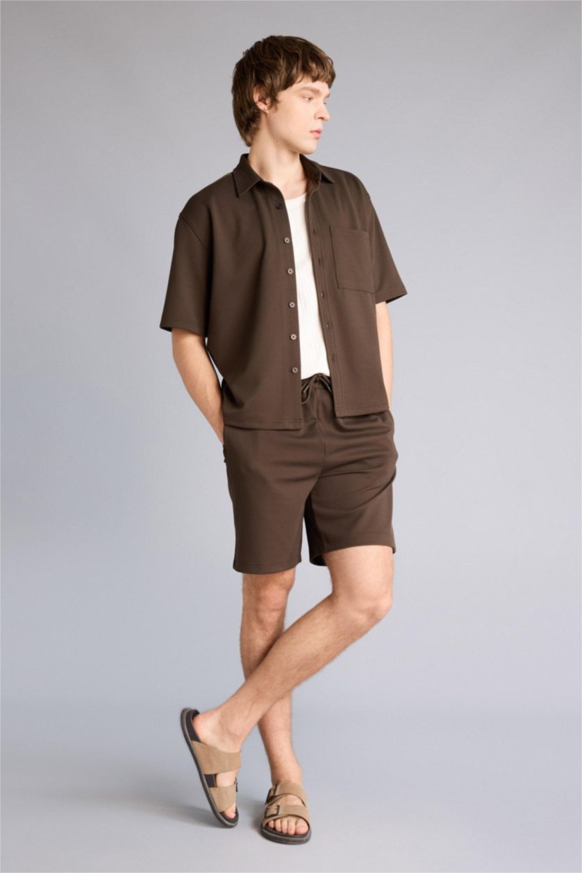 Мужчины Коричневый Шорты Regular Fit