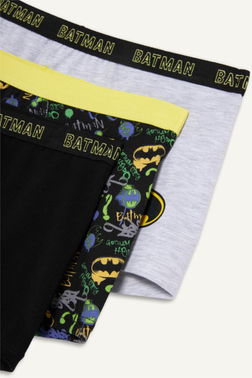 Boys & Teens Black Boy Batman 3 Piece Boxer Shorts