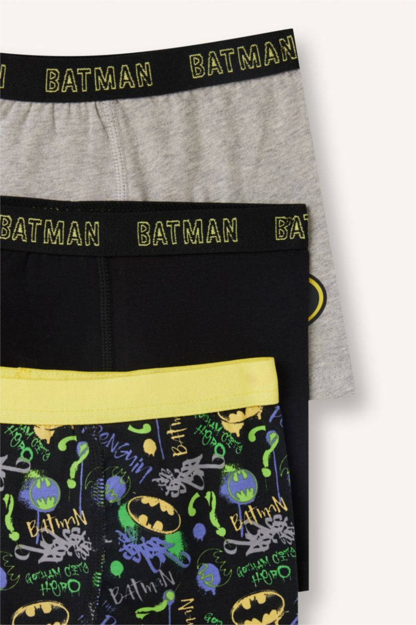 Erkek Çocuk - Genç Erkek Siyah Batman 3'lü Boxer Erkek Çocuk
