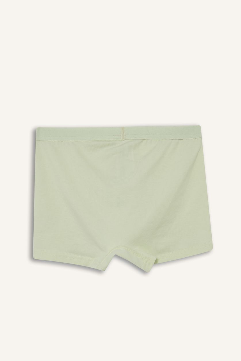 Erkek Çocuk - Genç Erkek Beyaz Hayvan Desenli 7'li Boxer Erkek Çocuk