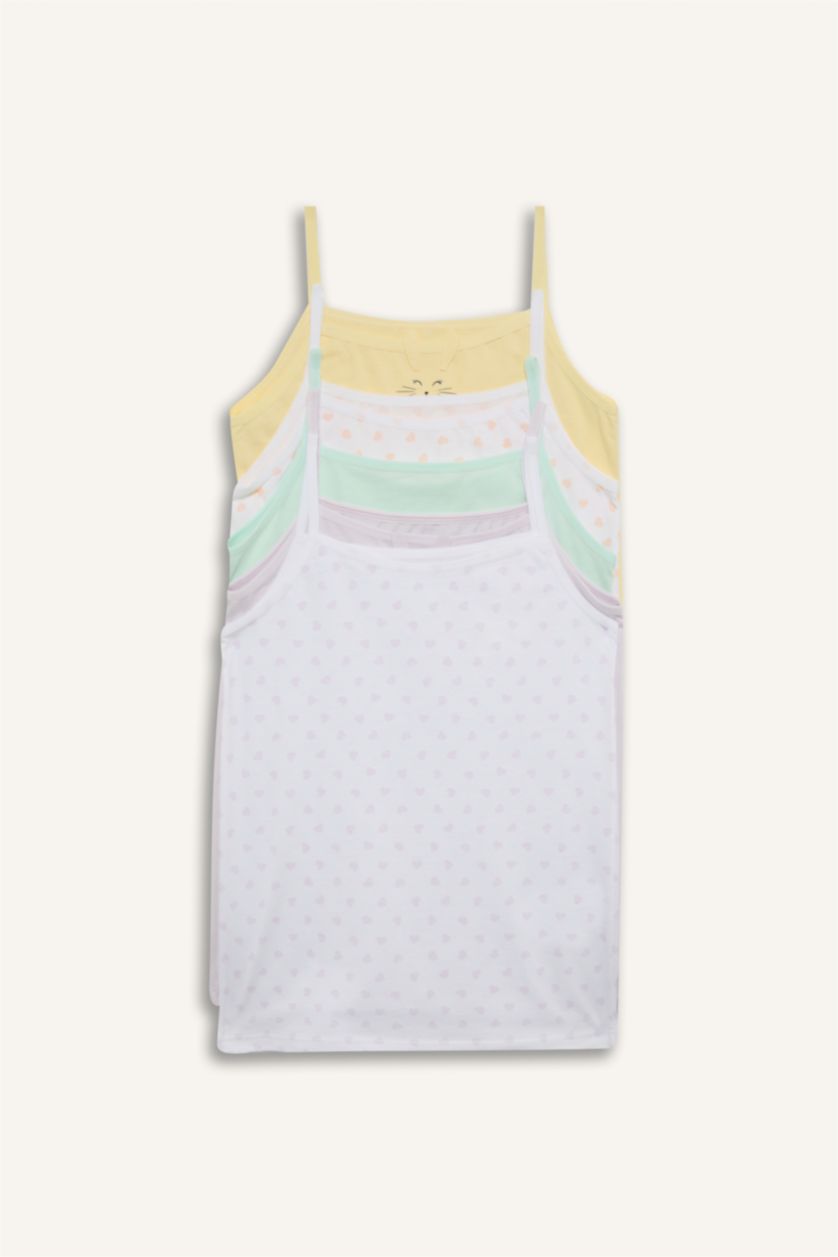 Kız Çocuk - Genç Kız Açık Sarı 5'Li Atlet Kız Çocuk