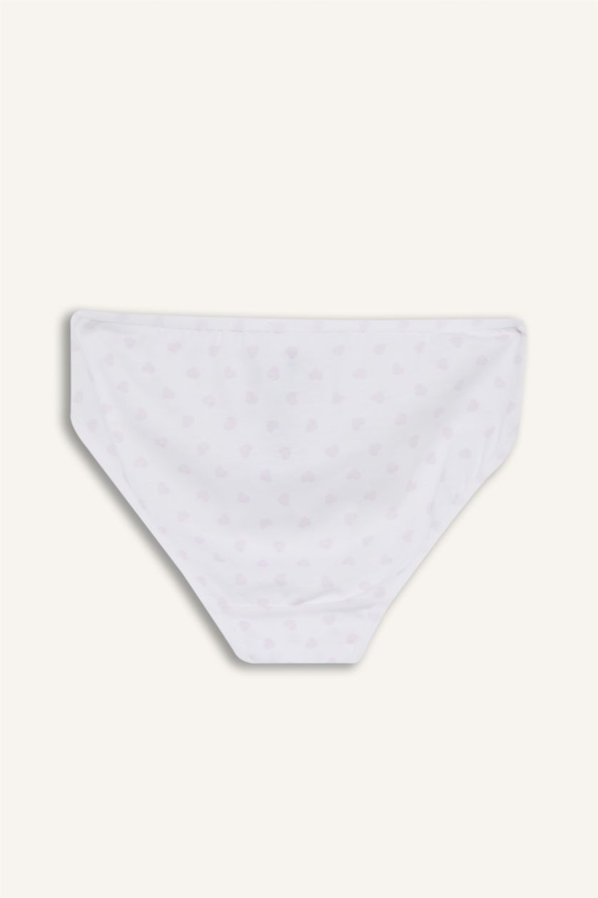 Kız Çocuk - Genç Kız Beyaz Hayvan Desenli 5'li Alt Kız Çocuk