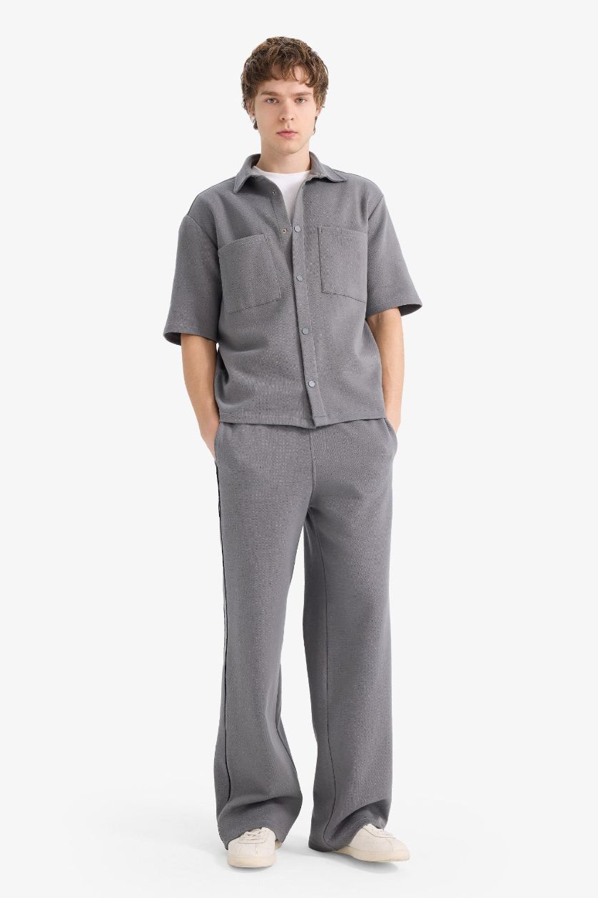 MAN Grey 100% Cotton Boxy Fit Shirt