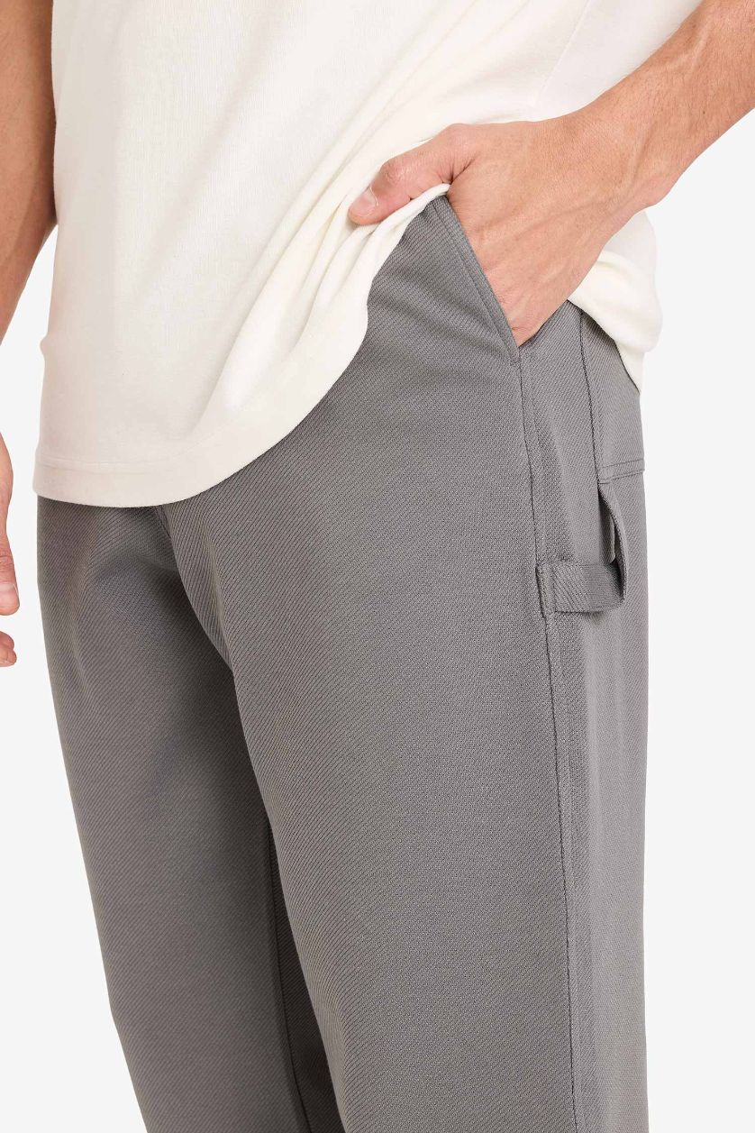 MAN Grey Baggy Fit Trousers