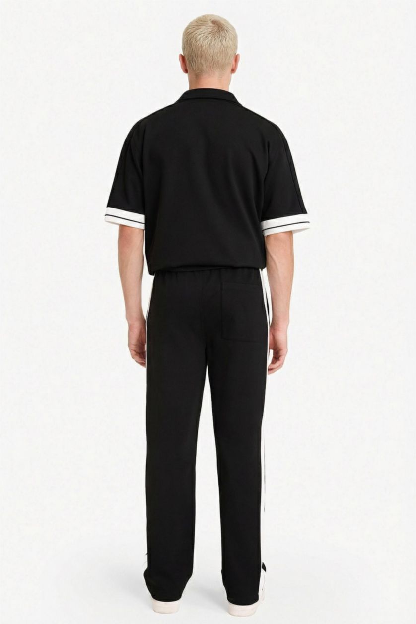 Man Black Relax Fit Trousers