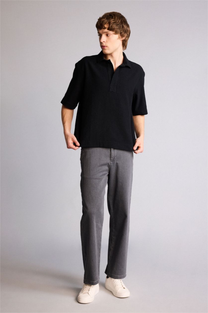 Man Black Man Short Sleeve Shirt