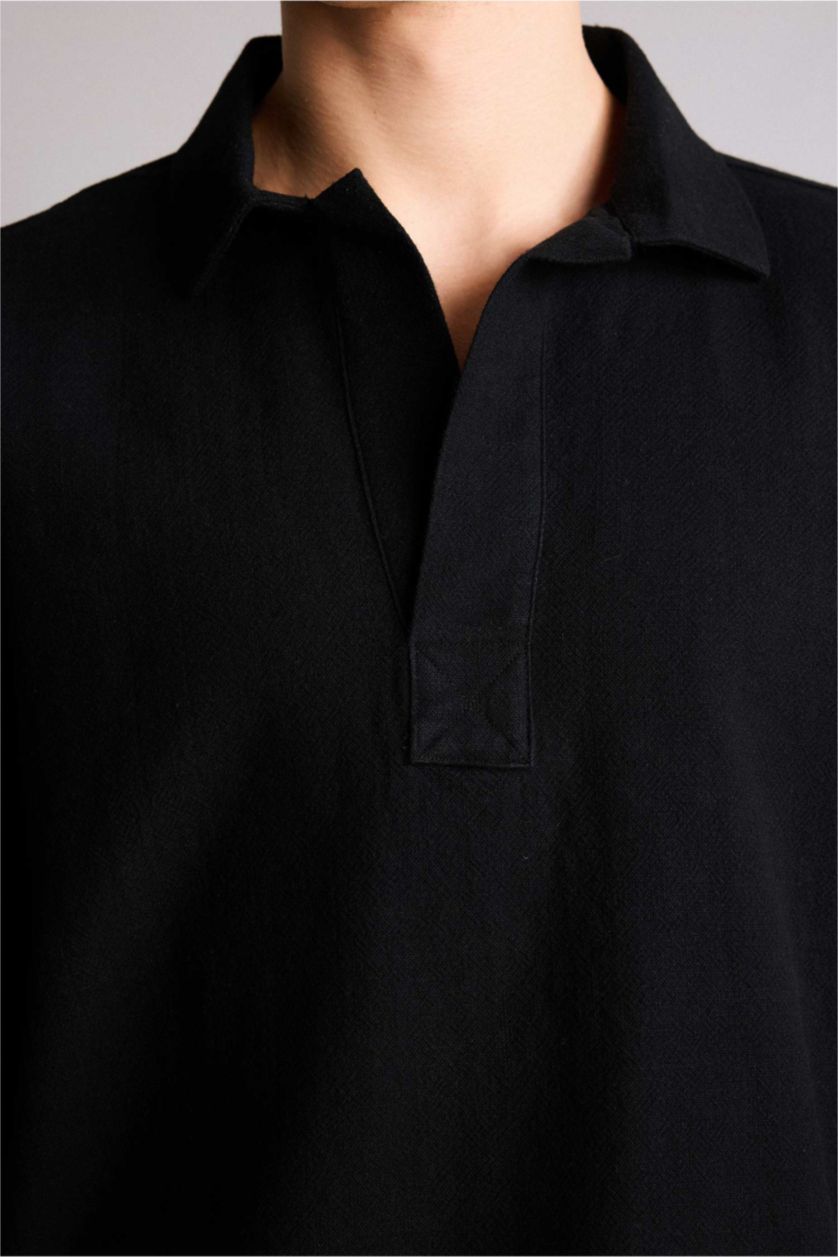 Man Black Man Short Sleeve Shirt