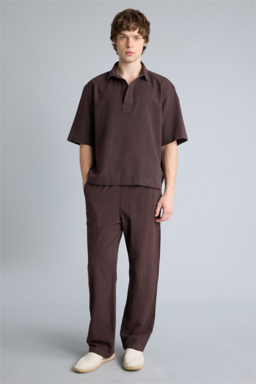 Man Brown قميص قطن اوفر سايز