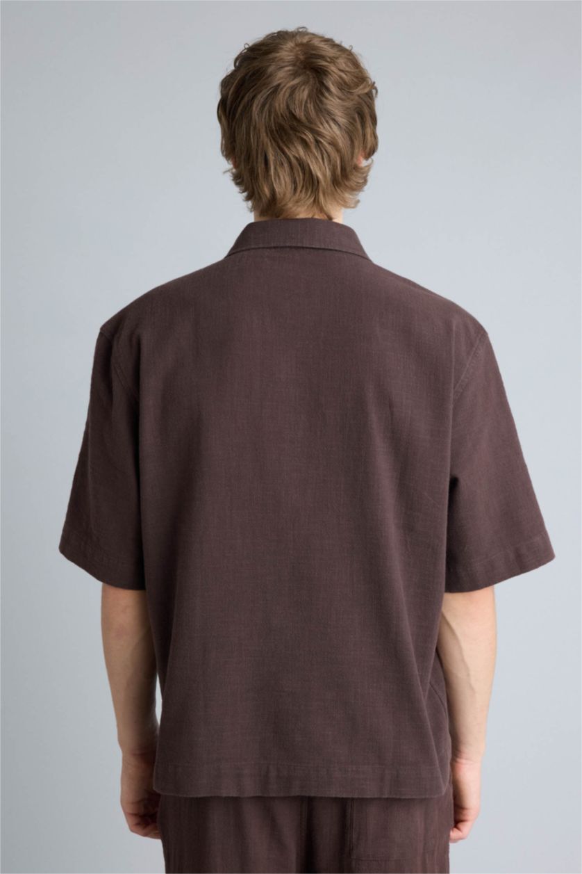 Man Brown قميص قطن اوفر سايز