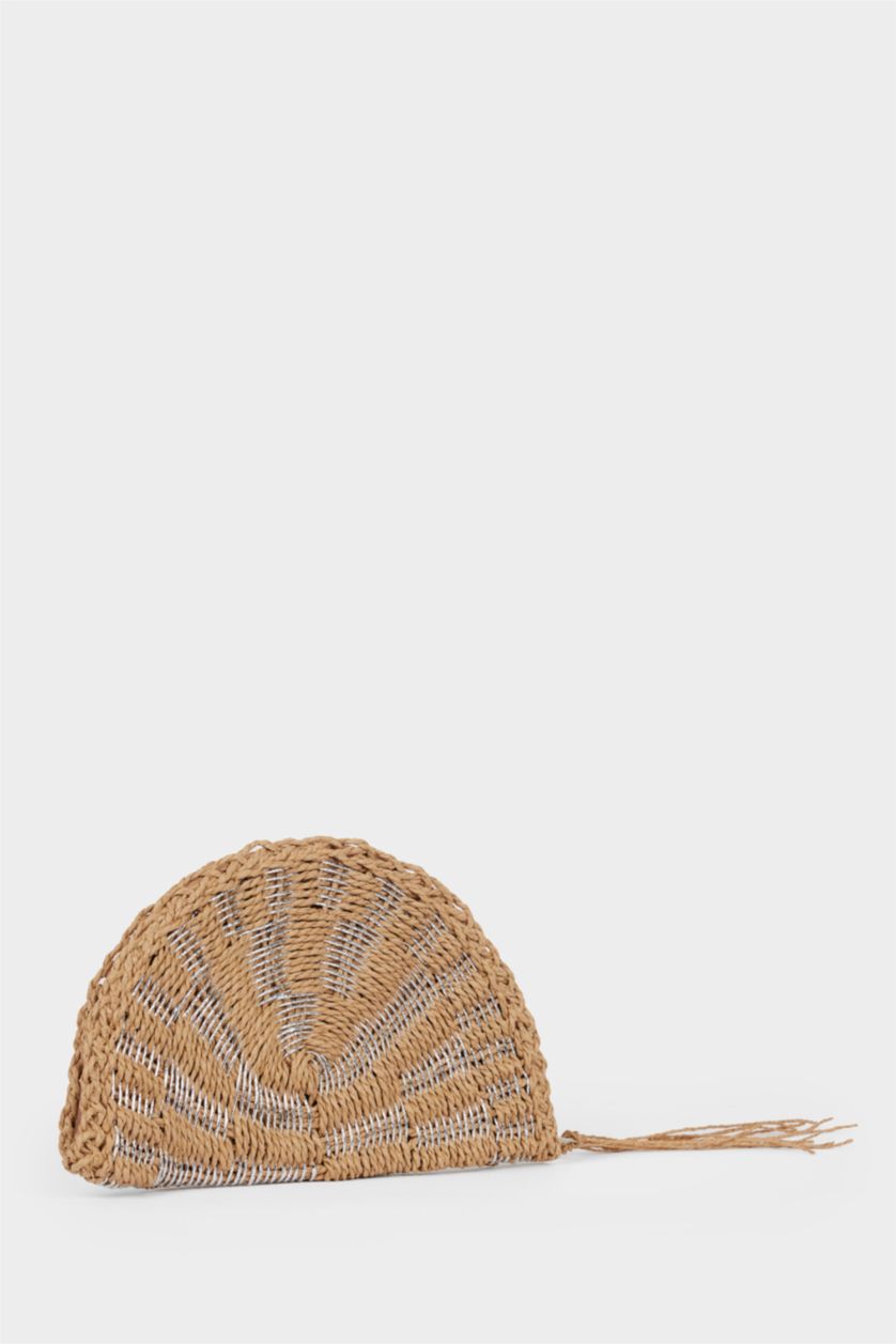 Kadın Kum DCEY x DeFacto Kadın Hasır El Çantası