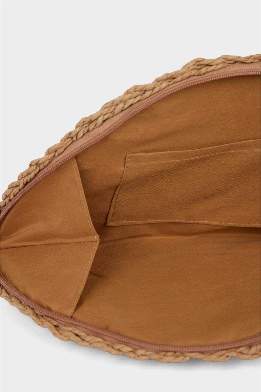 Kadın Kum DCEY x DeFacto Kadın Hasır El Çantası