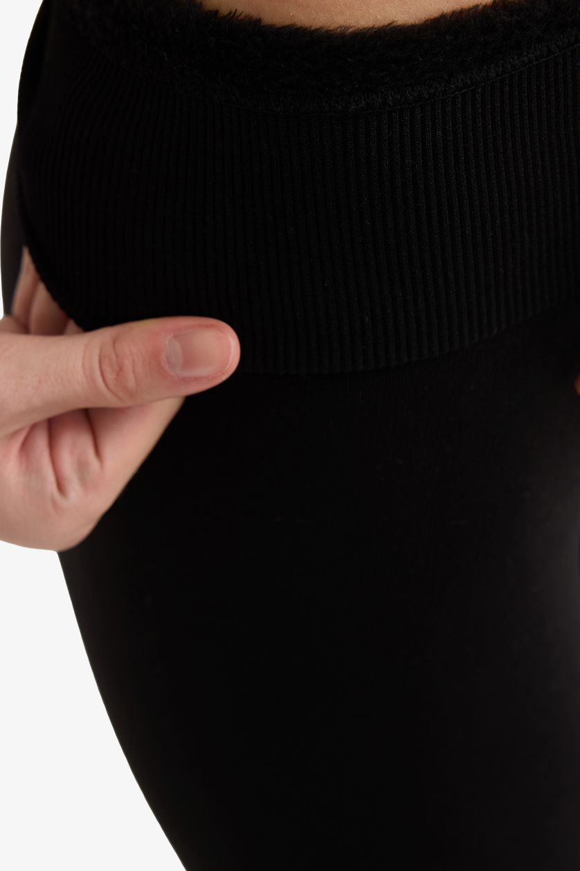 Kadın Siyah Kadın Siyah Termal Külotlu Çorap