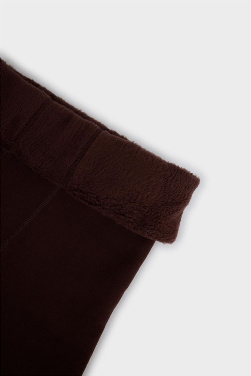 Kadın Kahve Termal Külotlu Çorap