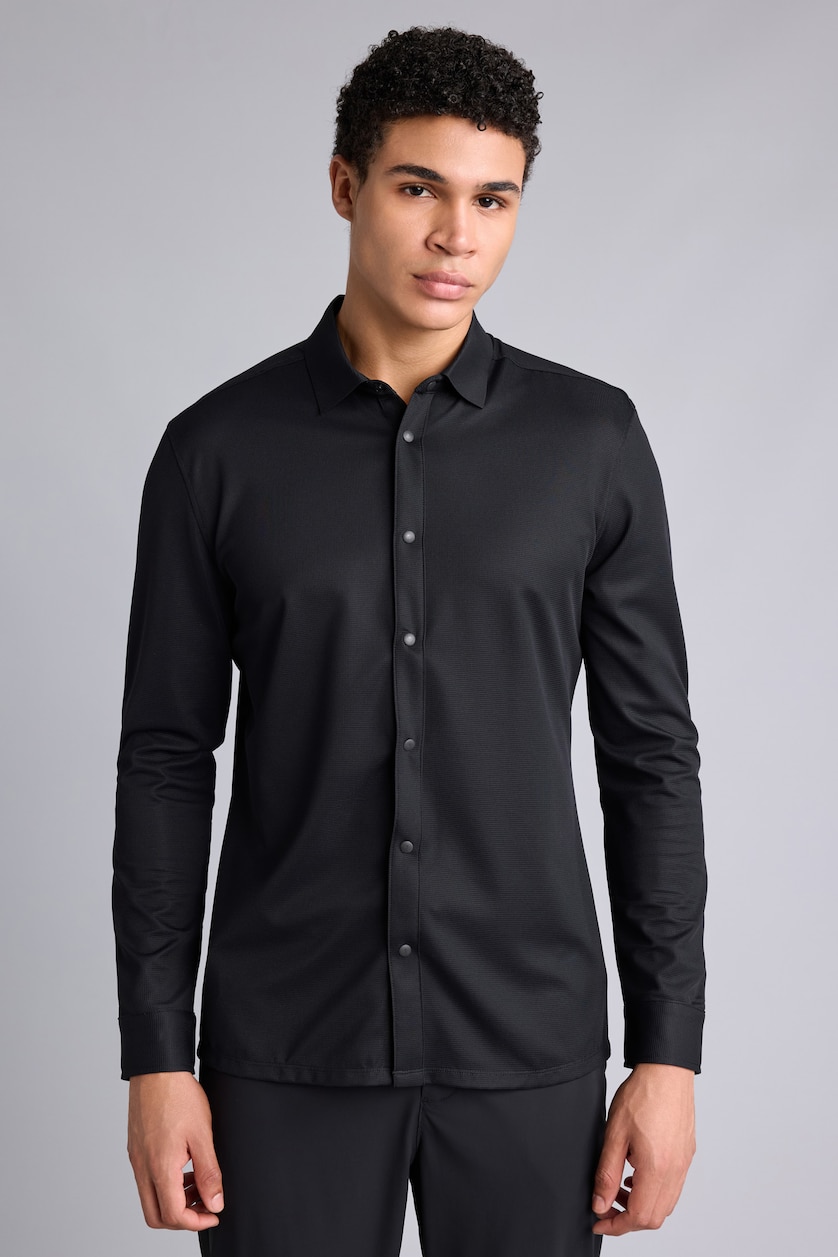 Ерлер қара Slim Fit жейде