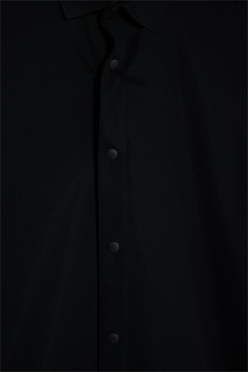 MAN Black Slim Fit Long Sleeve Shirt