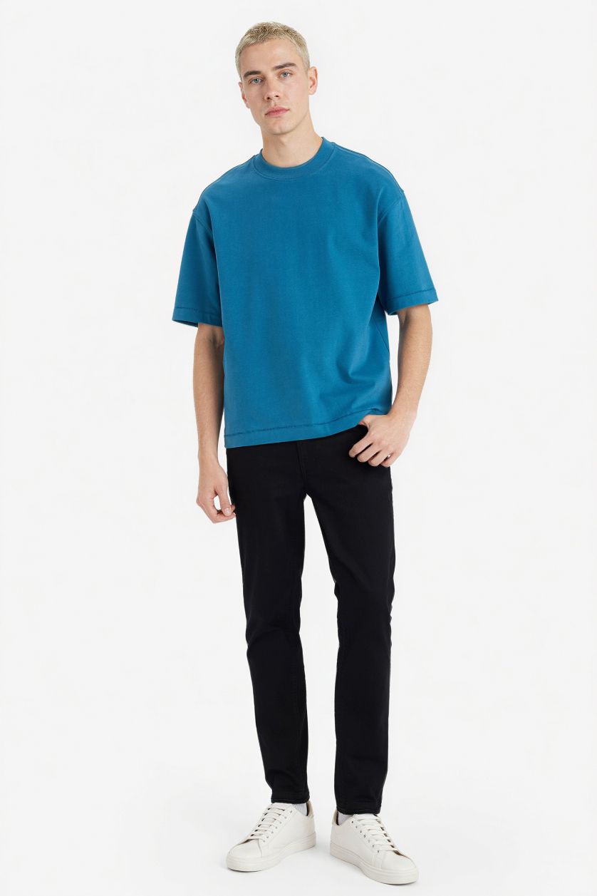 MAN Indigo Boxy Fit Crew Neck Short Sleeve T-Shirt