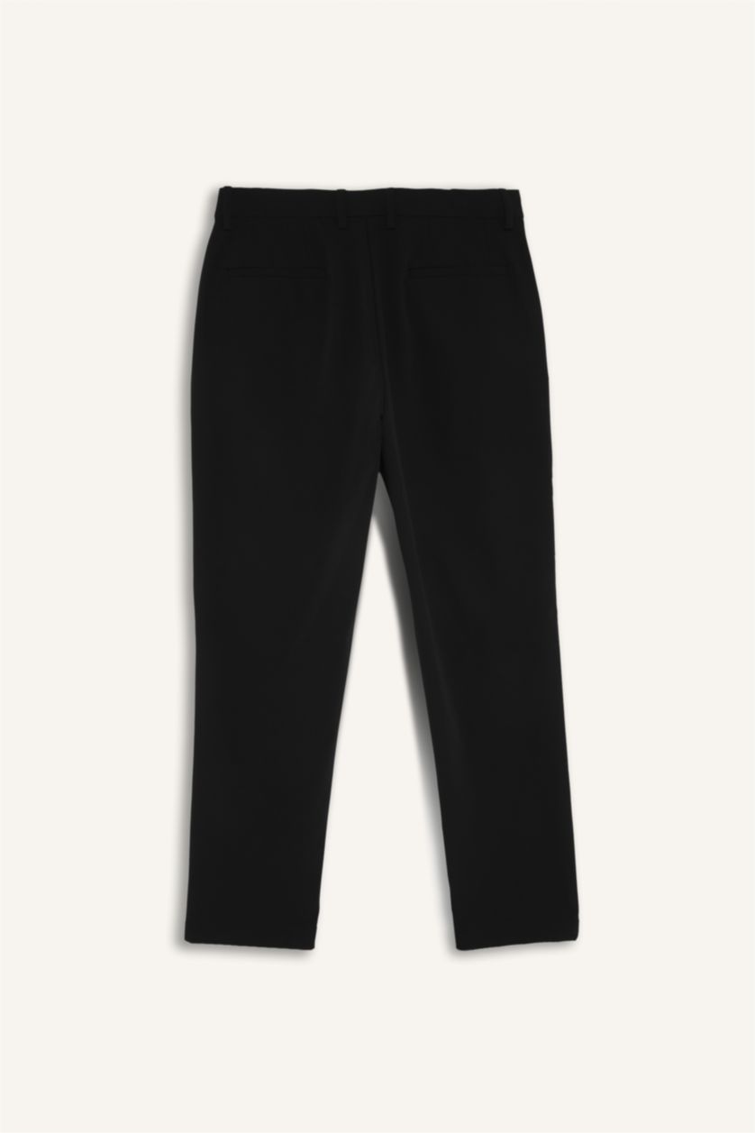 Erkek Siyah Tailored Fit Pantolon