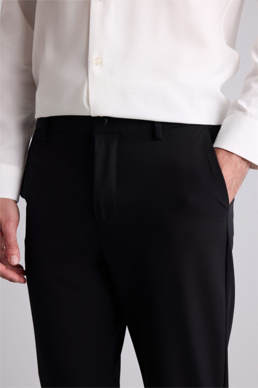 MAN Black Tailored Fit Trousers
