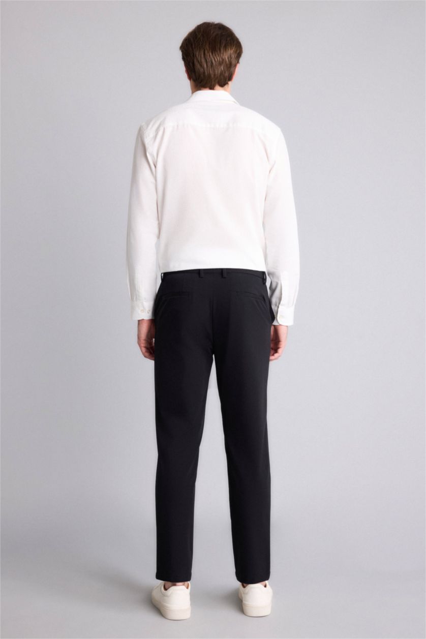 MAN Black Tailored Fit Trousers