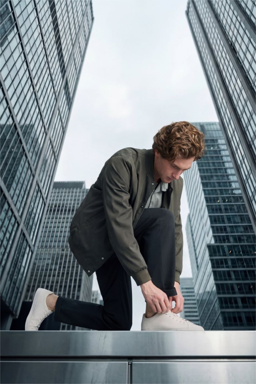 Erkek Meşe Yeşili Taılored Fıt Pantolon