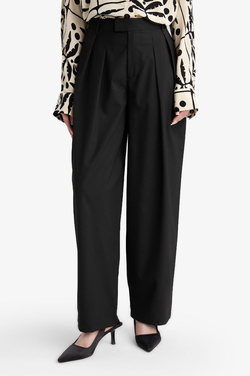 حريمي أسود بنطلون باريل فيت بليسيه بردل عادي وجيب