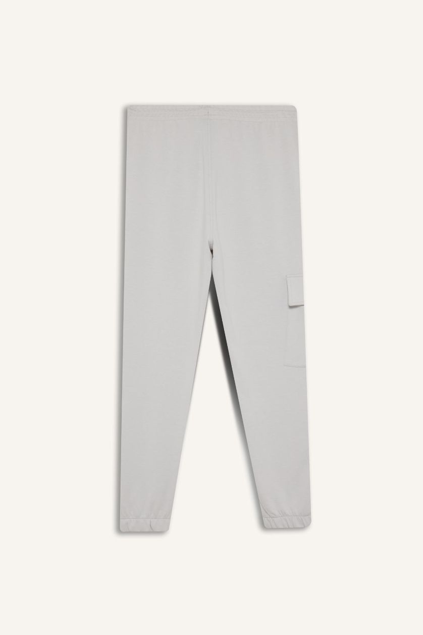 Erkek Açık Gri NBA Brooklyn Nets Standart Fit Skuba Dalgıç Kumaş Jogger