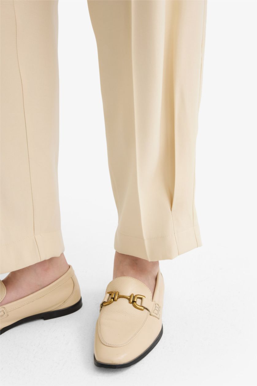 Woman Stone Regular Fit Satin Trousers