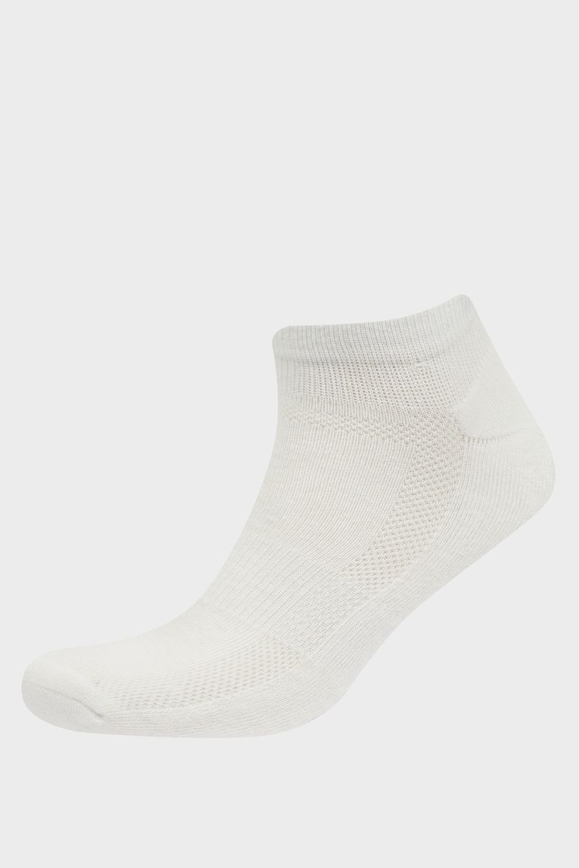 رجالي أبيض (000) شرابات قصيرة رجالي قطن - قطعتين