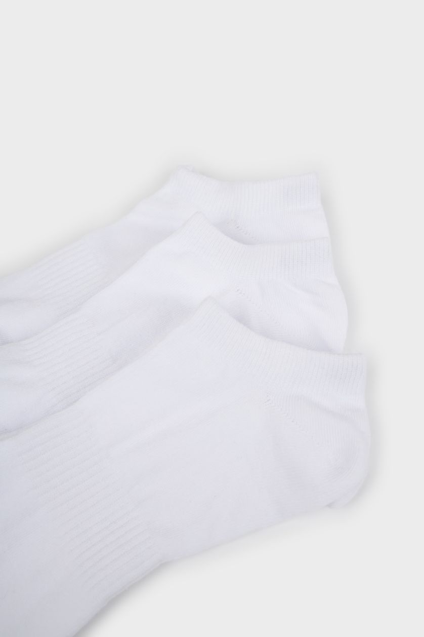 رجالي أبيض (000) شرابات قصيرة رجالي قطن - 3 قطع