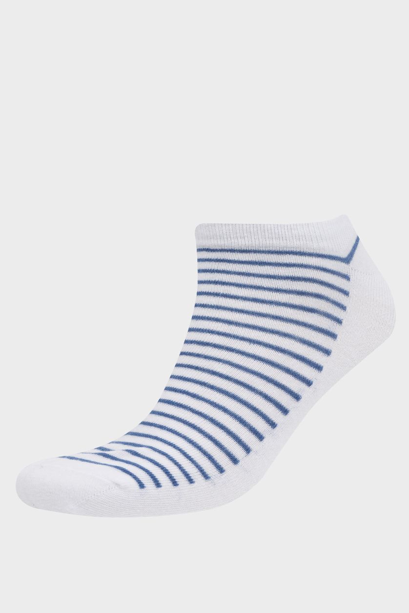 MAN White Man 3 Piece Cotton Ankle Socks