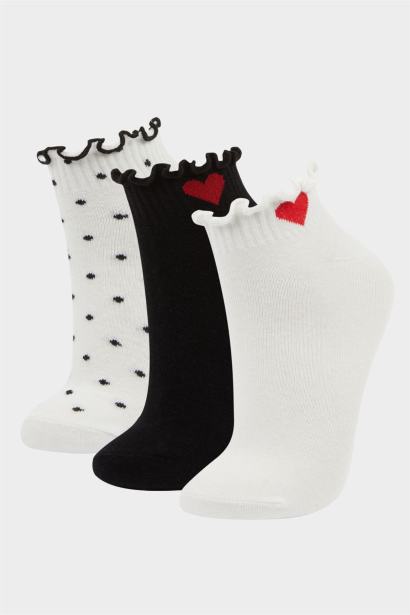 WOMAN Karma Woman 3 Piece Cotton Ankle Socks