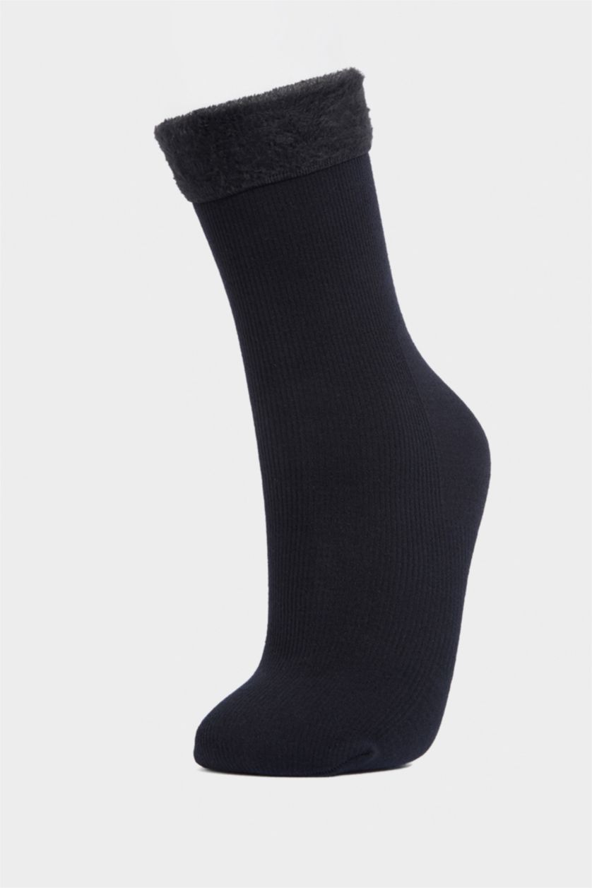 Kadın Siyah Kadın Termal 2'li Termal Kışlık Çorap