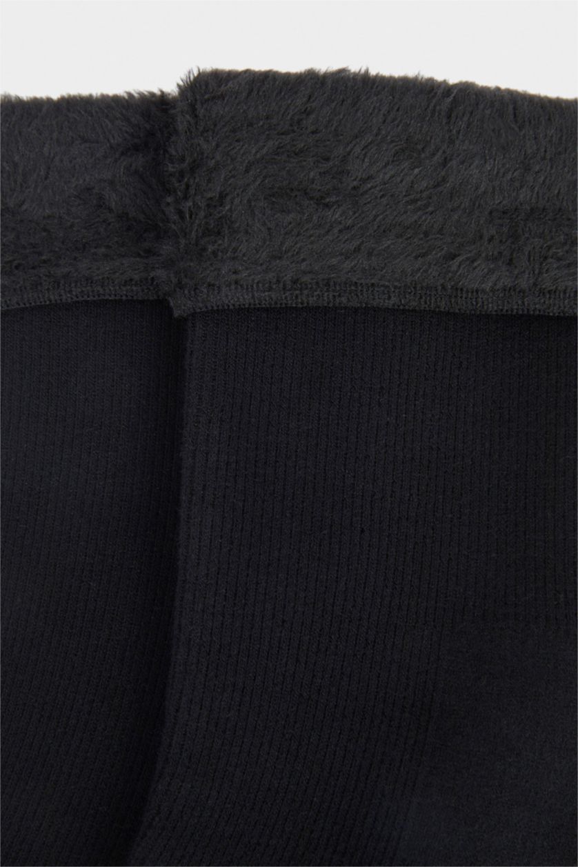 Kadın Siyah Kadın Termal 2'li Termal Kışlık Çorap