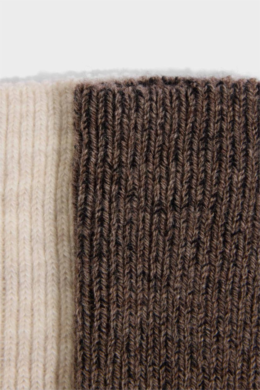 Kadın Karma Kadın 2'li Diz Altı Çorap