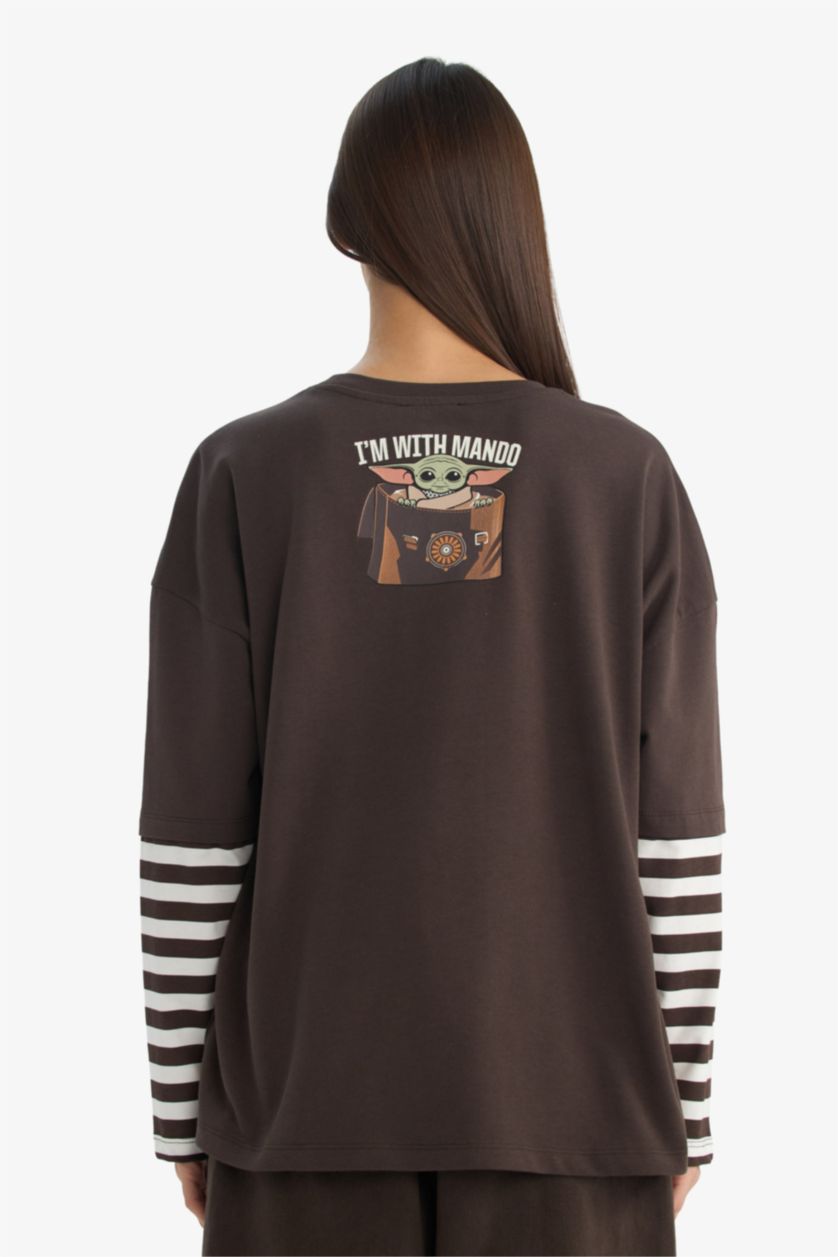 نساء بني تيشيرت Star Wars قصة واسعة وكم طويل