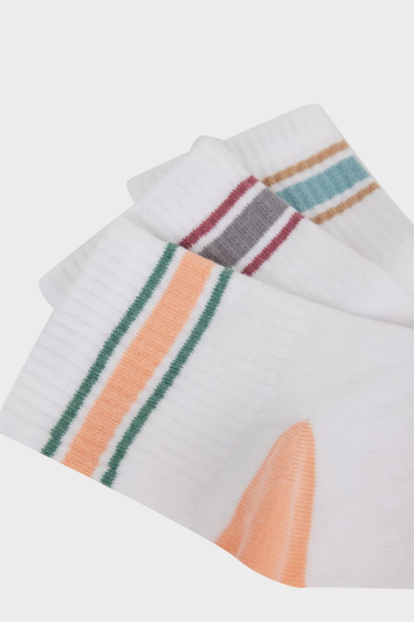 GIRLS & TEENS White Girl 3 piece Cotton Short Sockss