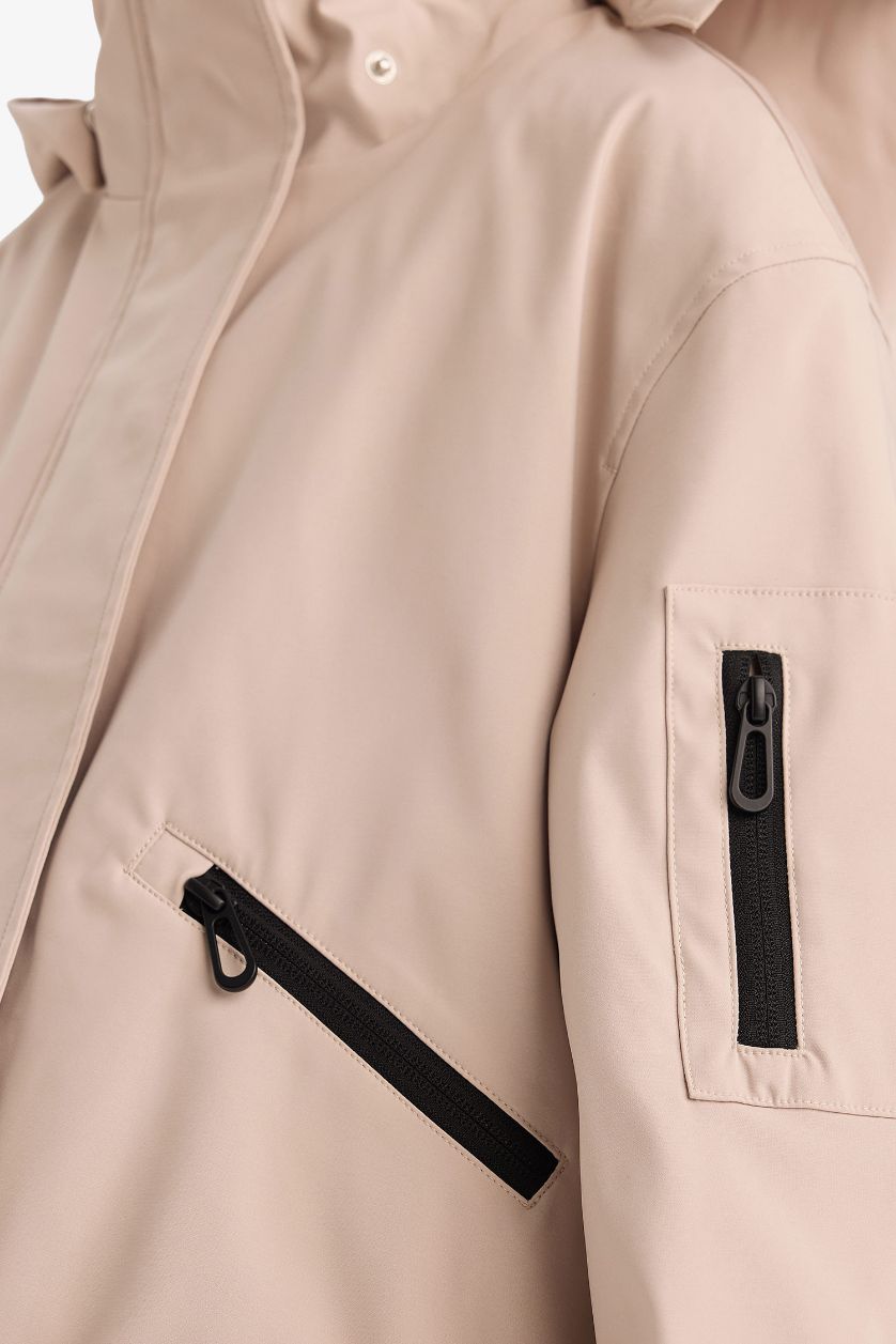 Kız Çocuk - Genç Kız Taş Kapüşonlu Yağmurluk Kız Çocuk