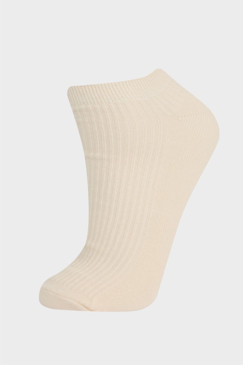 GIRLS & TEENS Light Brown Girl 5 Piece Cotton Short Sockss